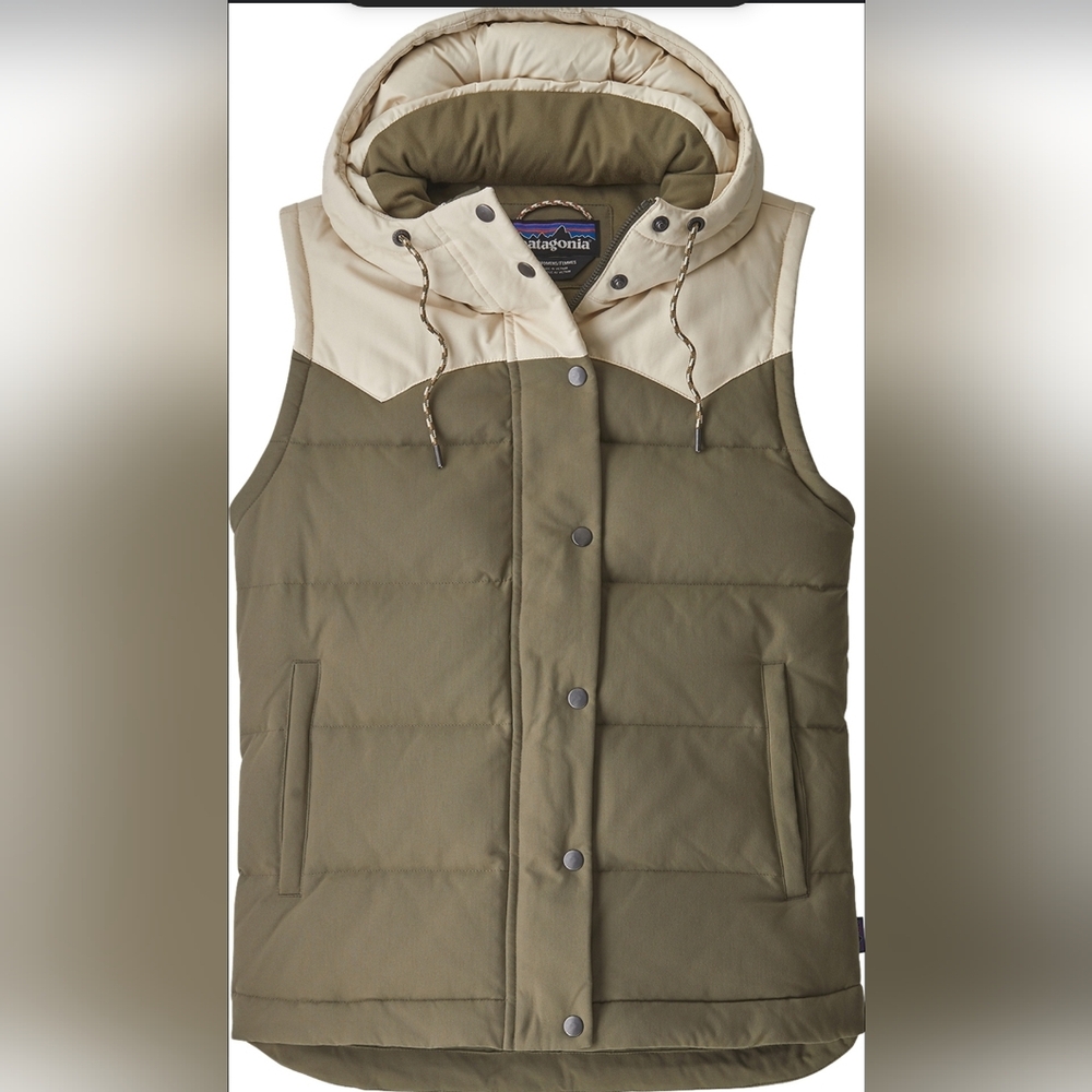 Patagonia Bivy Sage Green Puffer Vest Women Small